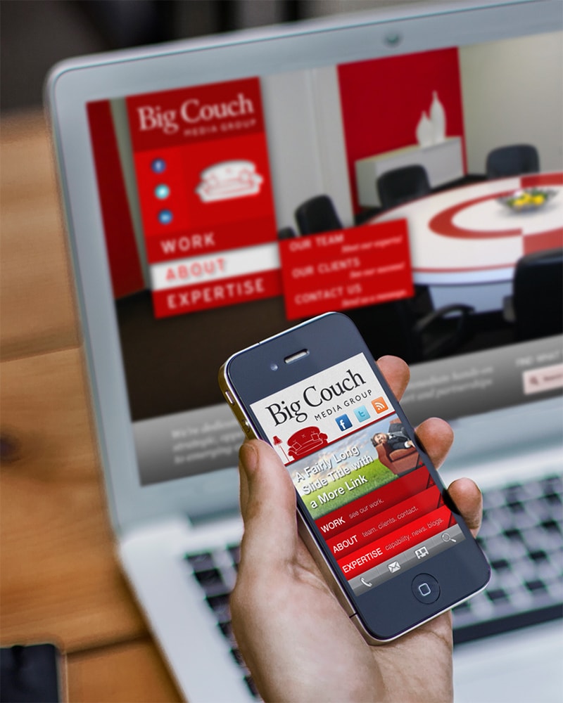 Big Couch Media redesign